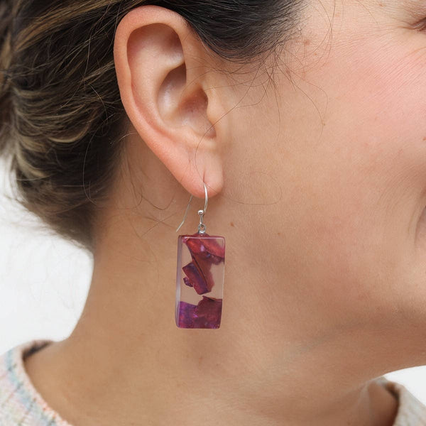 Sylca Designs Earrings, Vega, Purple