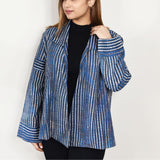 Sudarshan Jacket, Blue/White, Red Dots, XL