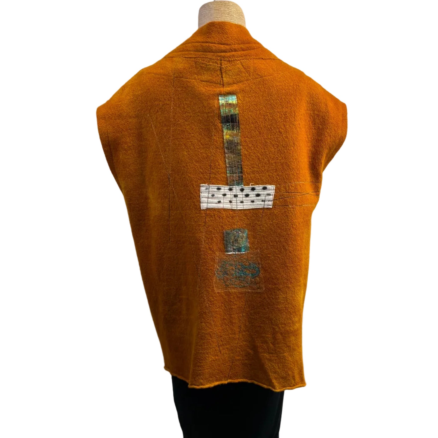 Holly Badgley Vest, Box, Rust, S/M