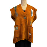 Holly Badgley Vest, Box, Rust, S/M