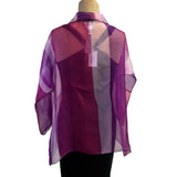 Kay Chapman Jacket, Organza, Pink/Violet/White, OS Fits S-L