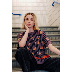 The Endery Tee, Bauhaus, Rhodolite, Lavender/Gold/Orange/Black