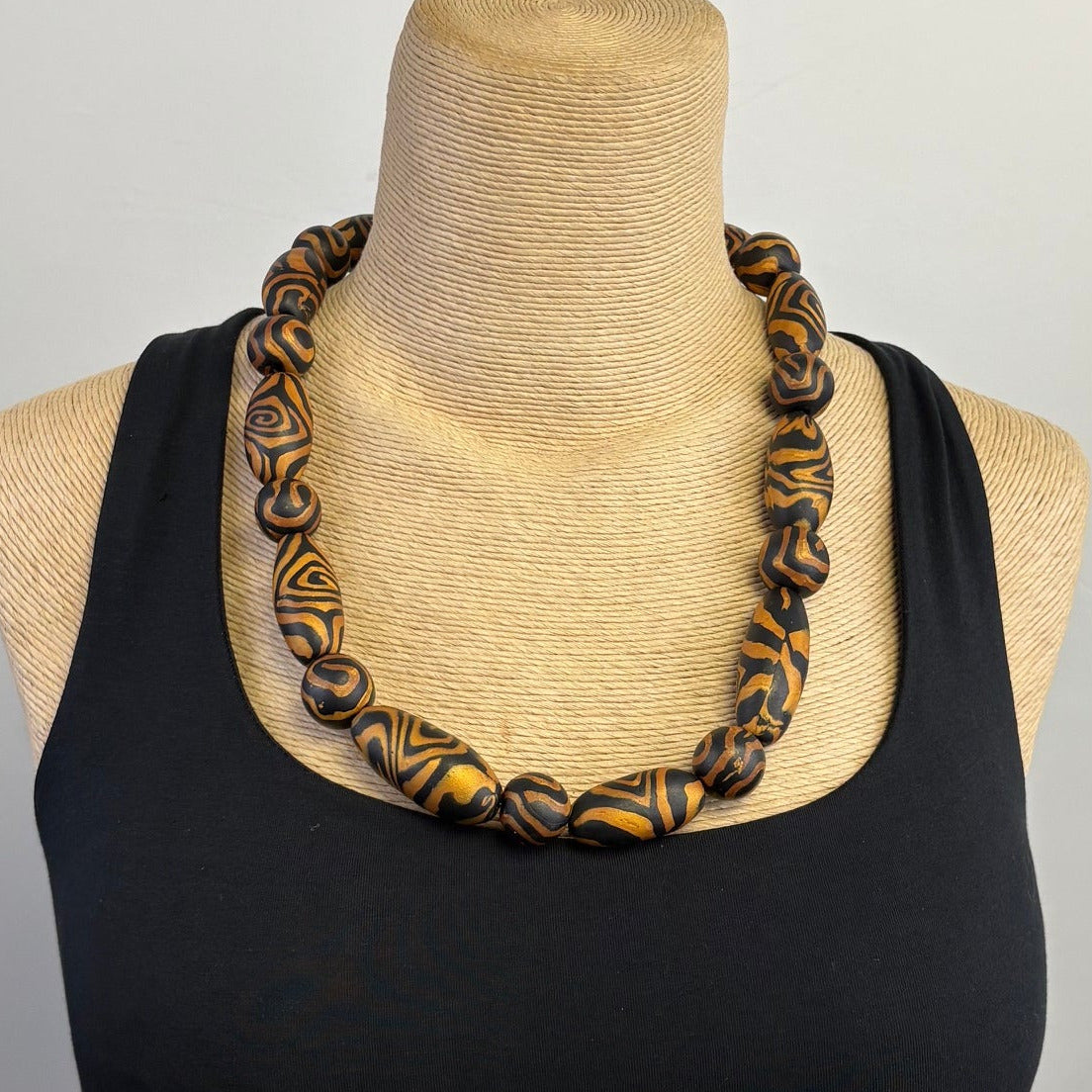 Dawn Siebel Necklace, Polymer Bronze/Black