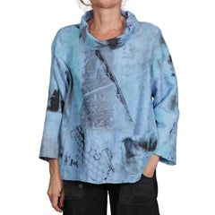 Tatiana Palnitksa Blouse, I'll Wear The Blues For Me, S