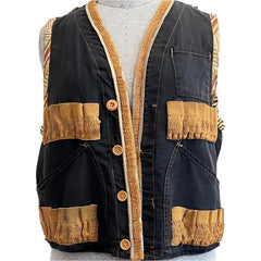 Catherine Bacon Vest, Wump, Japanese Duck Hunting, Dyed, Back Vintage India, XS/S