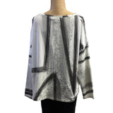 Andrea Geer Crop Top, Black/White, M/L