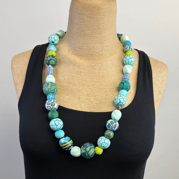 Dawn Siebel Necklace, Polymer Turq/Green