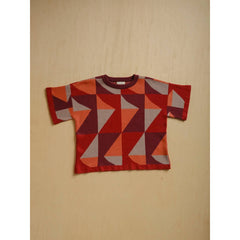The Endery Tee, Calder, Redwood, Red/Orange/Burgundy/Grey