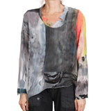 Tatiana Palnitska Blouse, Always In A Playful Mood XS