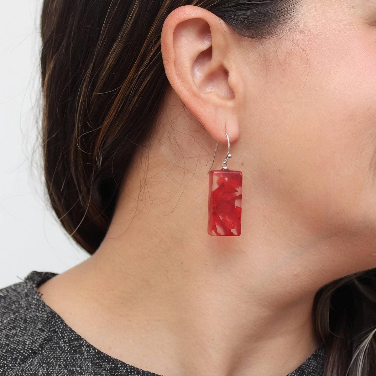 Sylca Designs Earrings, Vega, Red