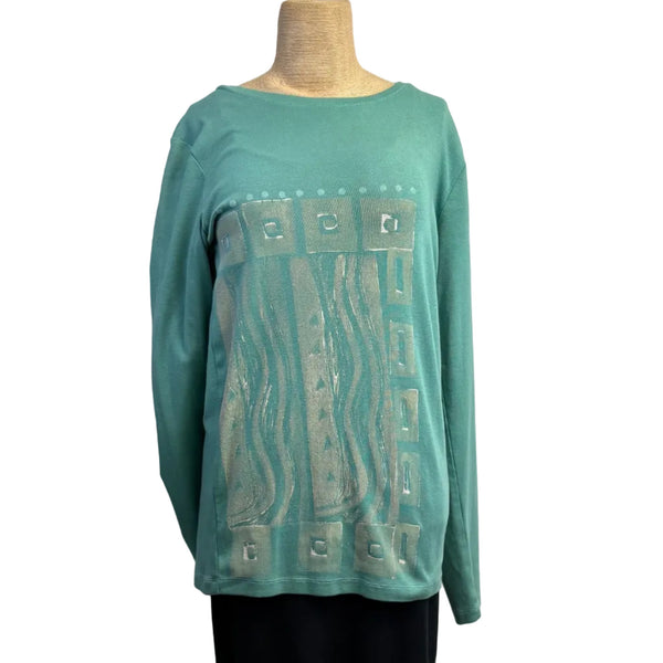 Holly Badgley Tee, Reimagined, Sea, S
