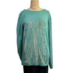 Holly Badgley Tee, Reimagined, Sea, S