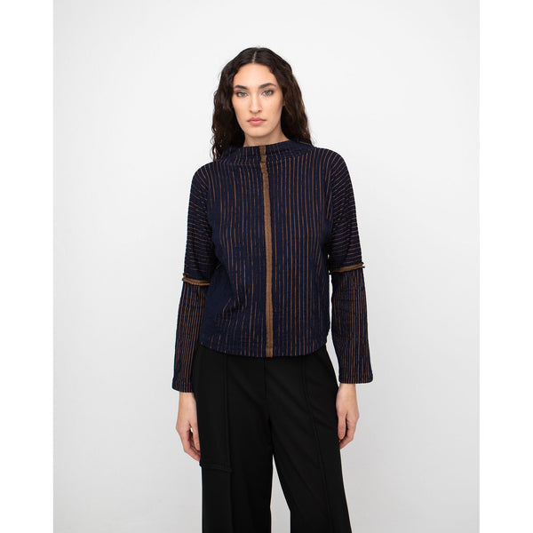 Ozai N Ku Pullover, Navy/Gold S, M & L