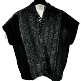 Pier Antonio Gaspari Vest, Raffia, Black S & M/L
