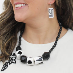 Sylca Designs Necklace, Nova Heritage, Black/White