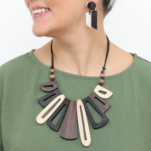 Sylca Designs Necklace, Boho Bloom, Brown