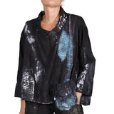 Tatiana Palnitska Blouse, Curated Monochrome Chaos M