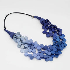 Sylca Designs Necklace,Gillian, Ombre Blue