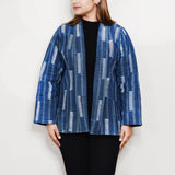 Sudarshan Jacket, Blue/White/Black S & M/L