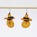 Sylca Designs Drop Earrings, Assuta, Mustard