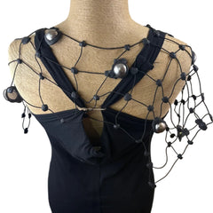 Annemieke Broenink Capelet Necklace, Gold/Silver Pearls