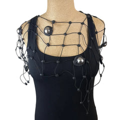 Annemieke Broenink Capelet Necklace, Gold/Silver Pearls