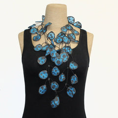 Annemieke Broenink Necklace, Polka Dot, Teal