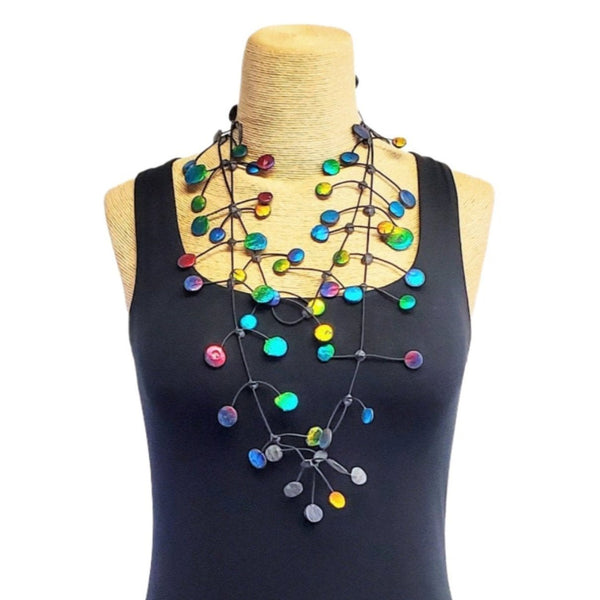 Annemieke Necklace, Bake Pops, Happy, Metallic