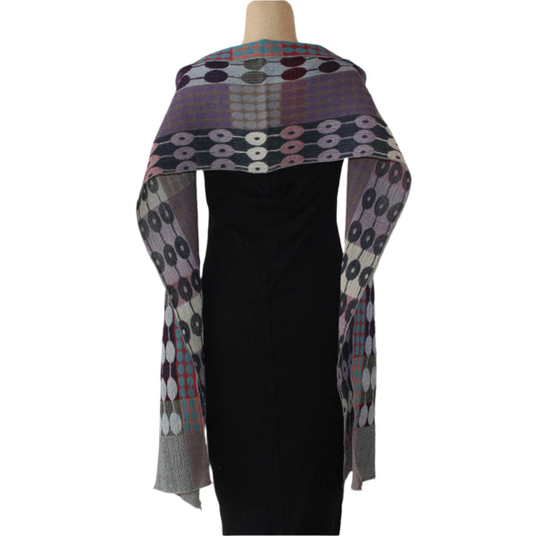 Nuno Shawl, Half Size, Doorways, Blue Mix