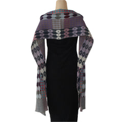 Nuno Shawl, Half Size, Doorways, Blue Mix