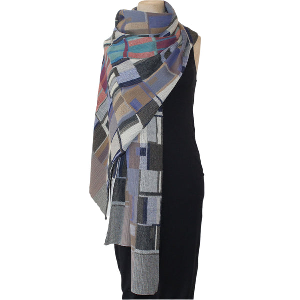 Nuno Shawl, Doorways, Blue Mix