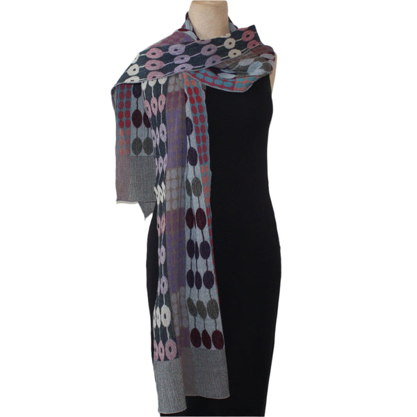 Nuno Shawl, Half Size, Doorways, Blue Mix