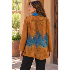 Lyndy Runyon Jacket/Coat, Western, Gold, S