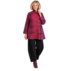 Kay Chapman Shirt, Issey, Wine/Black, S/M
