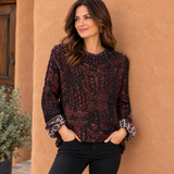 Pier Antonio Gaspari Sweater, Painted, Red/Black S & M/L