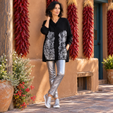 Pier Antonio Gasapari Cardigan, Lamina, Black/White XL& XXL