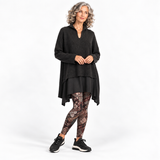 Pier Antonio Gaspari Tunic, Long, Black, S/M