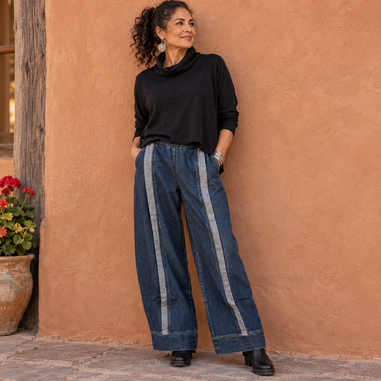 Cynthia Ashby Pants, Dibs, Classic Blue XS, S & M