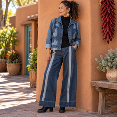 Cynthia Ashby Pants, Dibs, Classic Blue XS, S & M