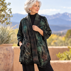 Cynthia Ashby Jacket, Nadia, Sanctuary, Greens/Charcoal/Pale Pink, Fits M-XL