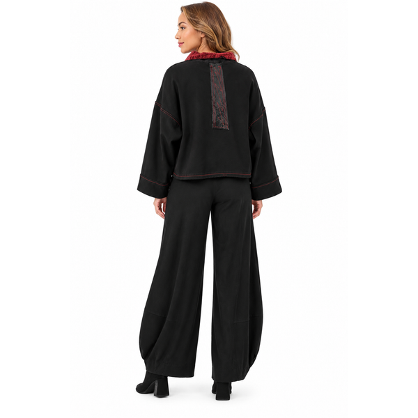 Mara Gibbucci Jacket, Short, Black/Red L/XL