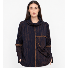 Ozai N Ku Pullover, Navy/Gold S/M & L/XL