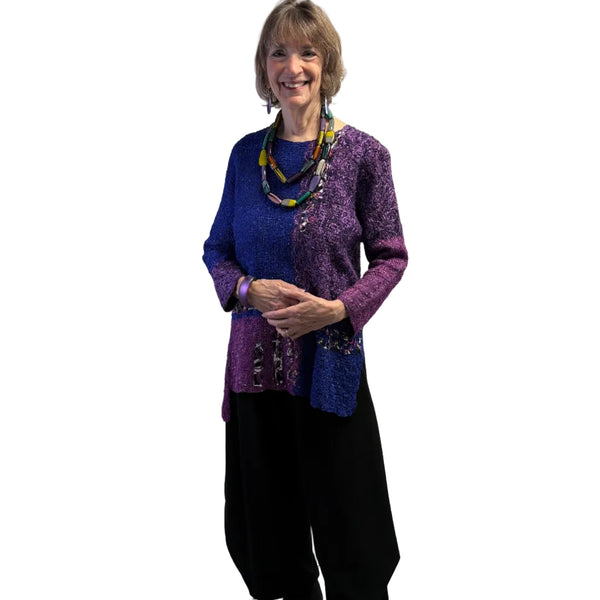 Diane Prekup Tunic, Long, Purple/Blue, S Outfit 5
