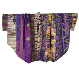 Diane Prekup Rhuana, Painted Silk, Purple/Violet/Green/Gold, OS