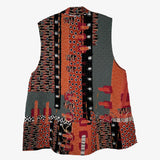 Diane Prekup Vest, Market, Rust/Sage, XS