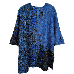 Diane Prekup Tunic, Bright Blue/Black, M