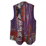 Diane Prekup Vest, Market, Plum/Rust, M