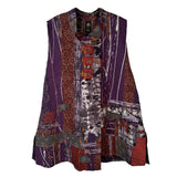 Diane Prekup Vest, Market, Plum/Rust, M