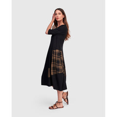 Alembika Dress, Terra, Black/Brown S, M & L
