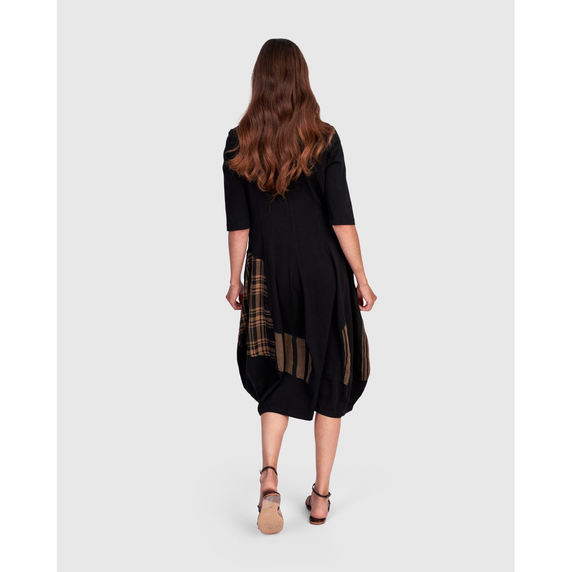 Alembika Dress, Terra, Black/Brown S, M & L
